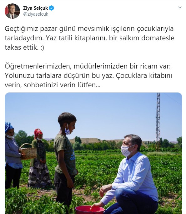 Bakan Selçuk'un paylaştığı fotoğrafa tepki yağdı: "Milli Eğitim Bakanı'nın bulduğu çözüm bu mu yani"