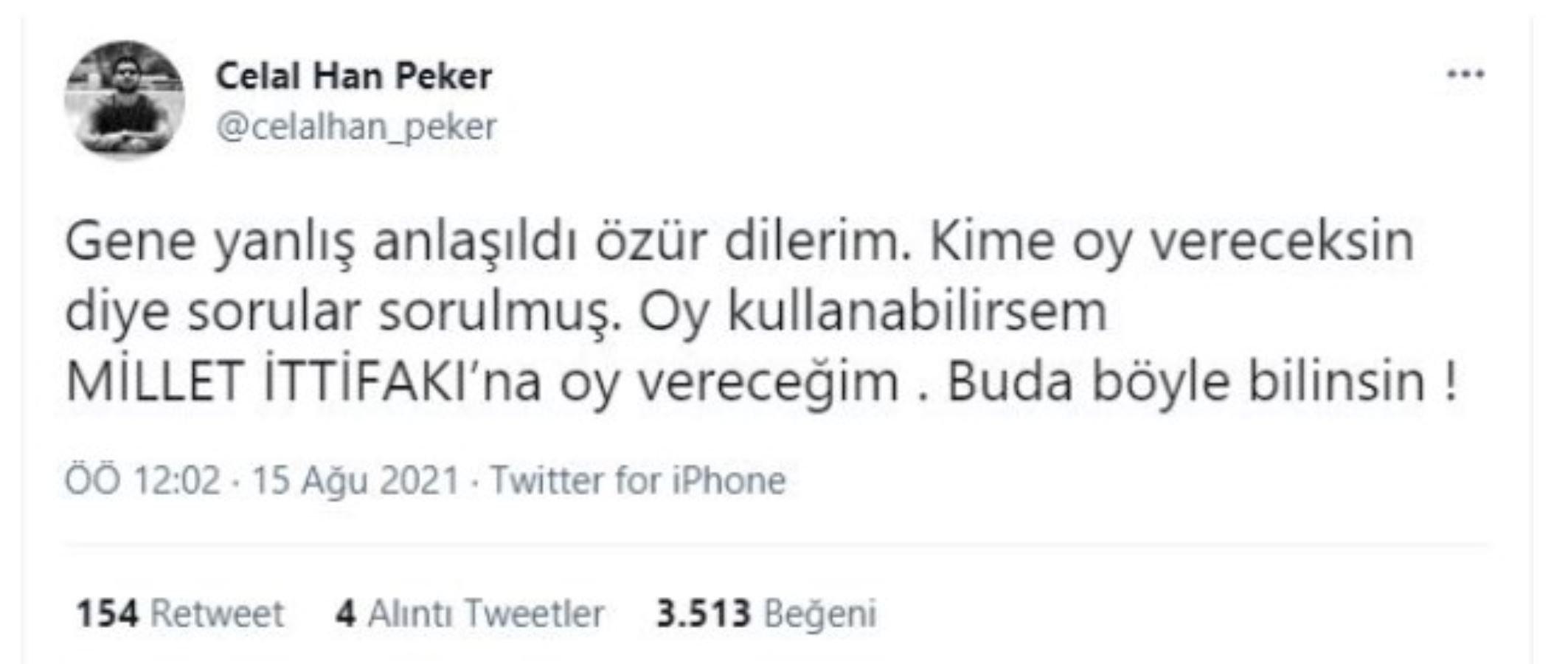 Sedat Peker'in oğlundan 'helalleşme' paylaşımı!