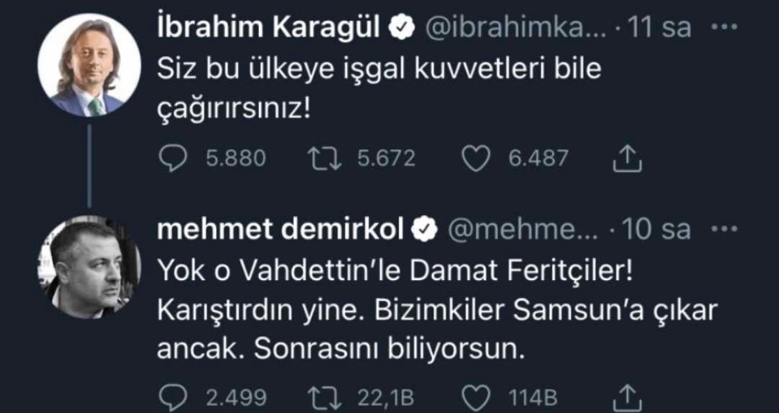 Mehmet Demirkol'dan yandaş yazar İbrahim Karagül'e sert yanıt