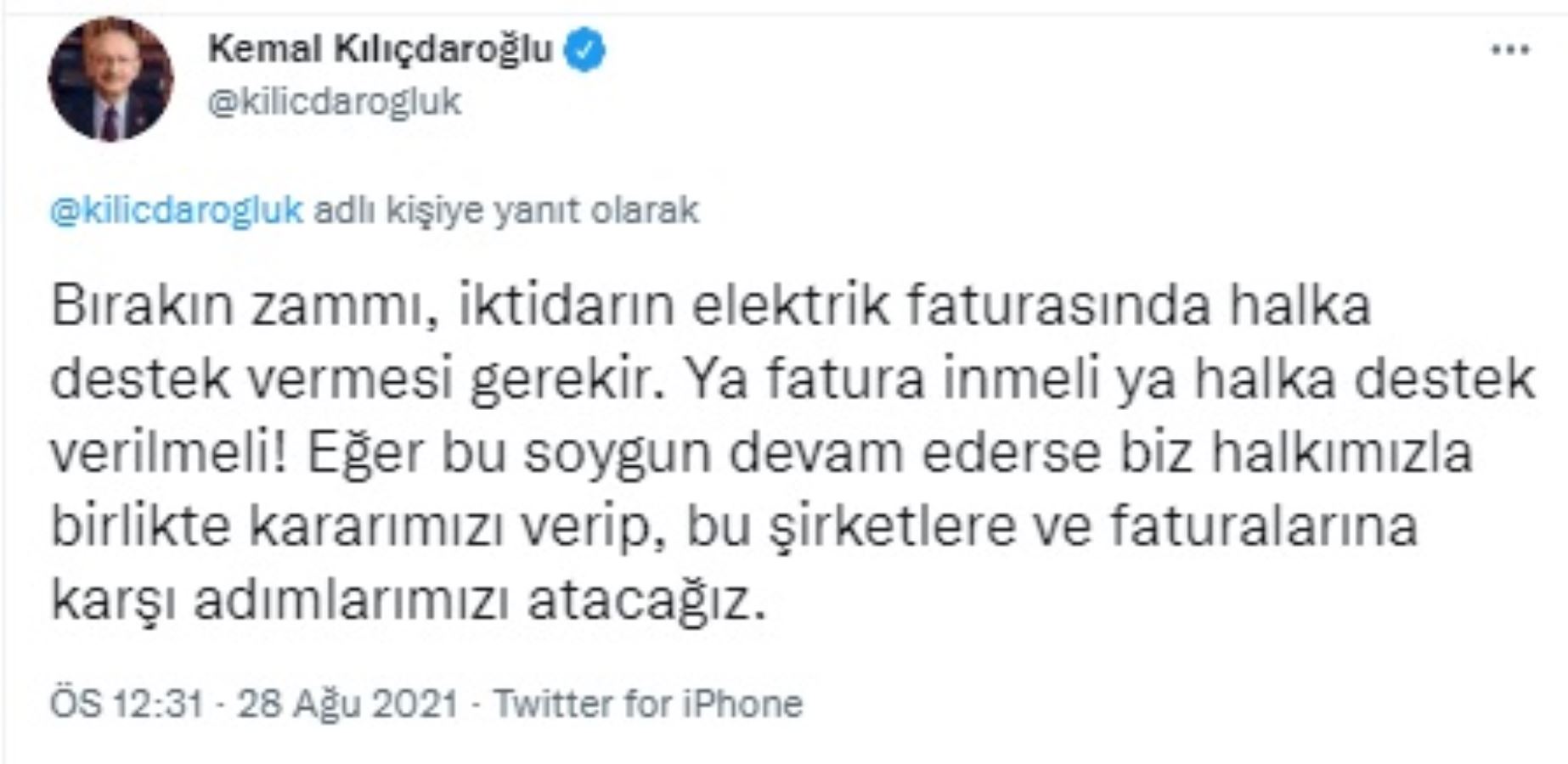 Kılıçdaroğlu'ndan Erdoğan'a: Sakın aklından bile geçirme, sakın!