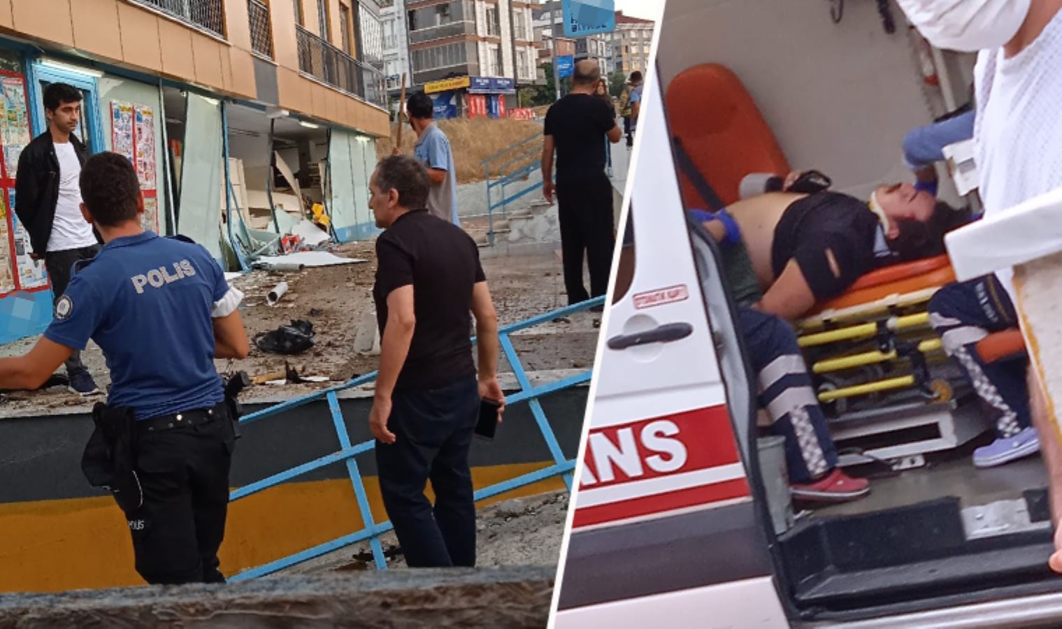 Beylikdüzü’nde otomobil markete daldı, yurttaşlar “deprem oluyor” sandı