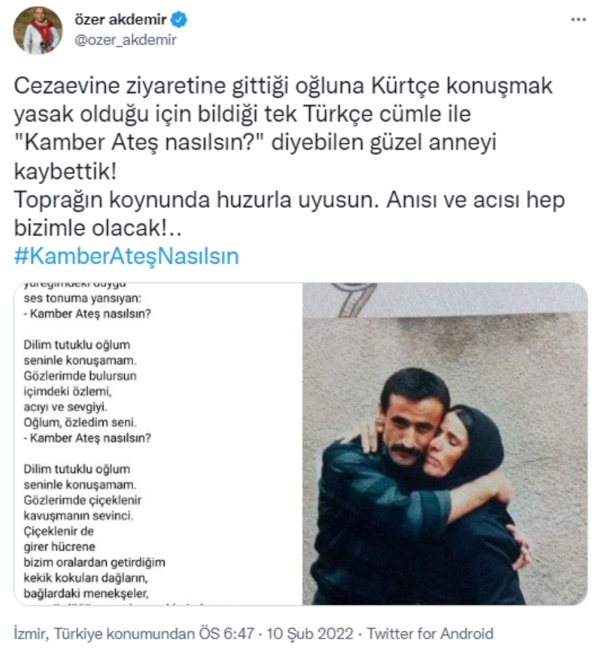 "Kamber Ateş nasılsın?" sorusuyla hafızalara kazınan İpek Ateş, hayatını kaybetti