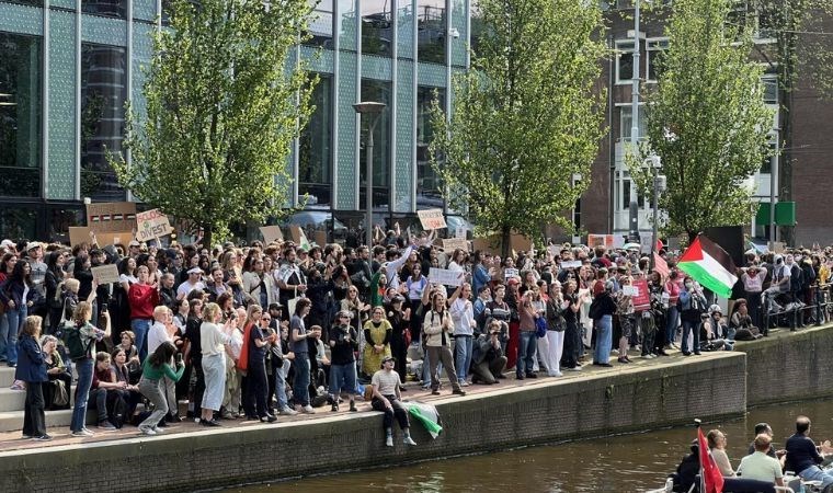 Amsterdam Üniversitesi’nde Filistin gösterileri nedeniyle eğitime 2 gün ara