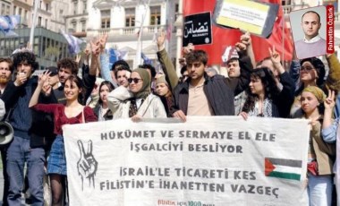 ‘Filistin için Bin Genç’ topluluğu, tutuklanan arkadaşları için protesto düzenledi: Adalet nöbeti tutuyorlar