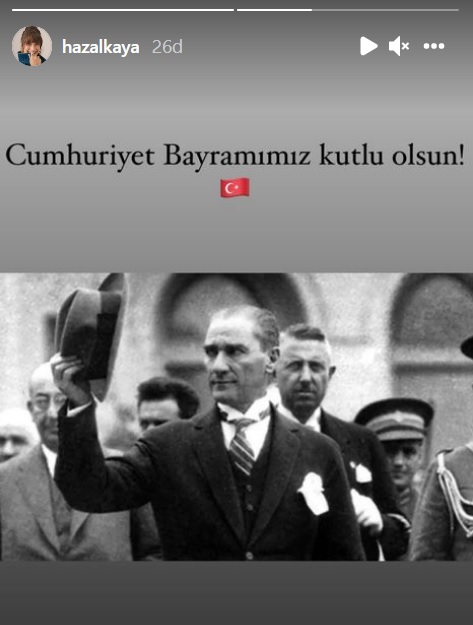 Ünlü isimlerden '29 Ekim Cumhuriyet Bayramı' paylaşımları