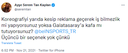 Galatasaray taraftarından yayıncı kuruluşa "reklam" tepkisi