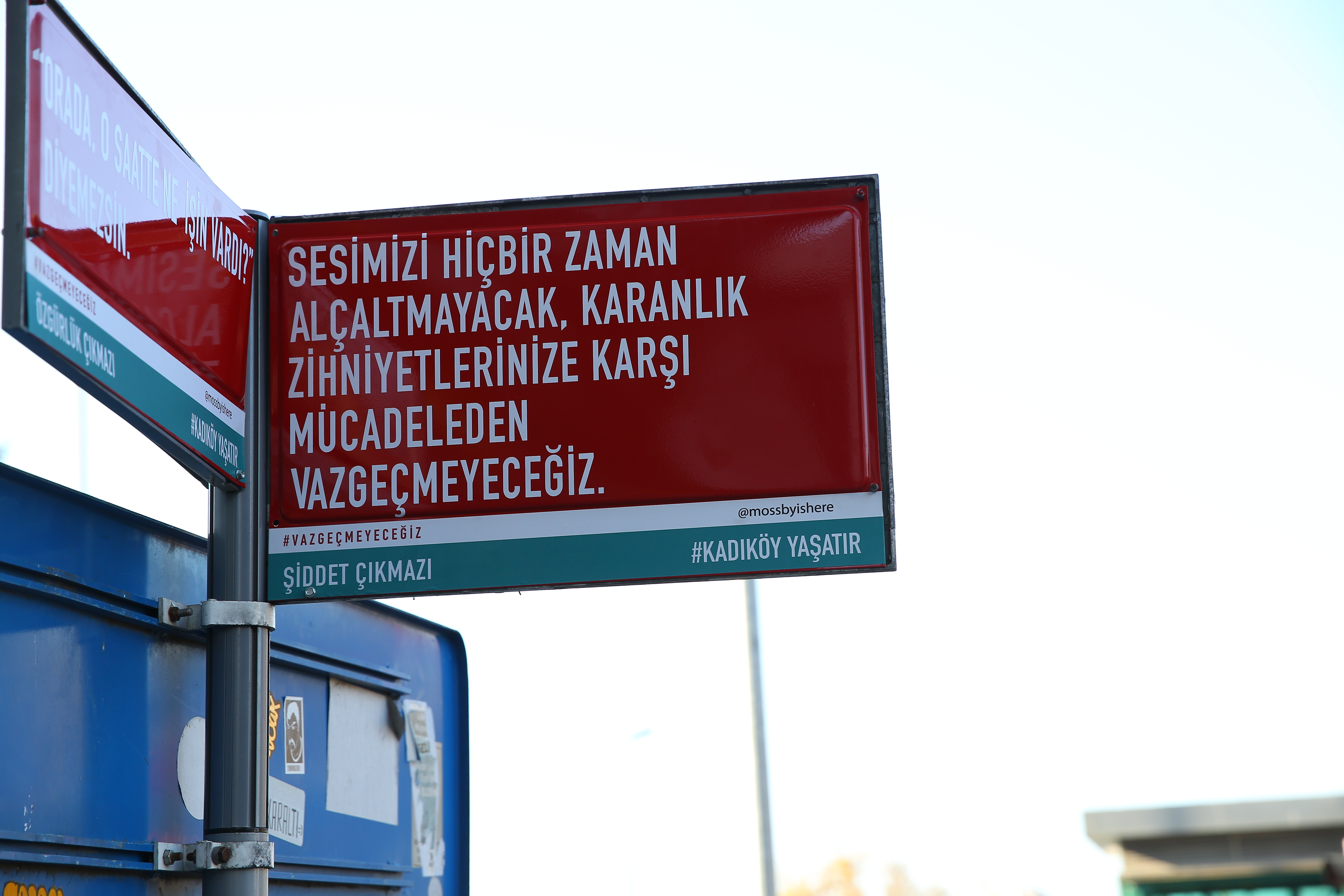 Kadıköy'de kadına yönelik şiddete dikkat çeken proje