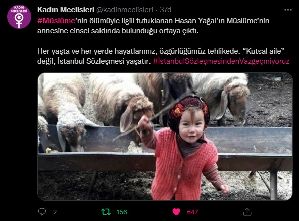 <p>Kadın Meclisleri'nin paylaşımı.</p>