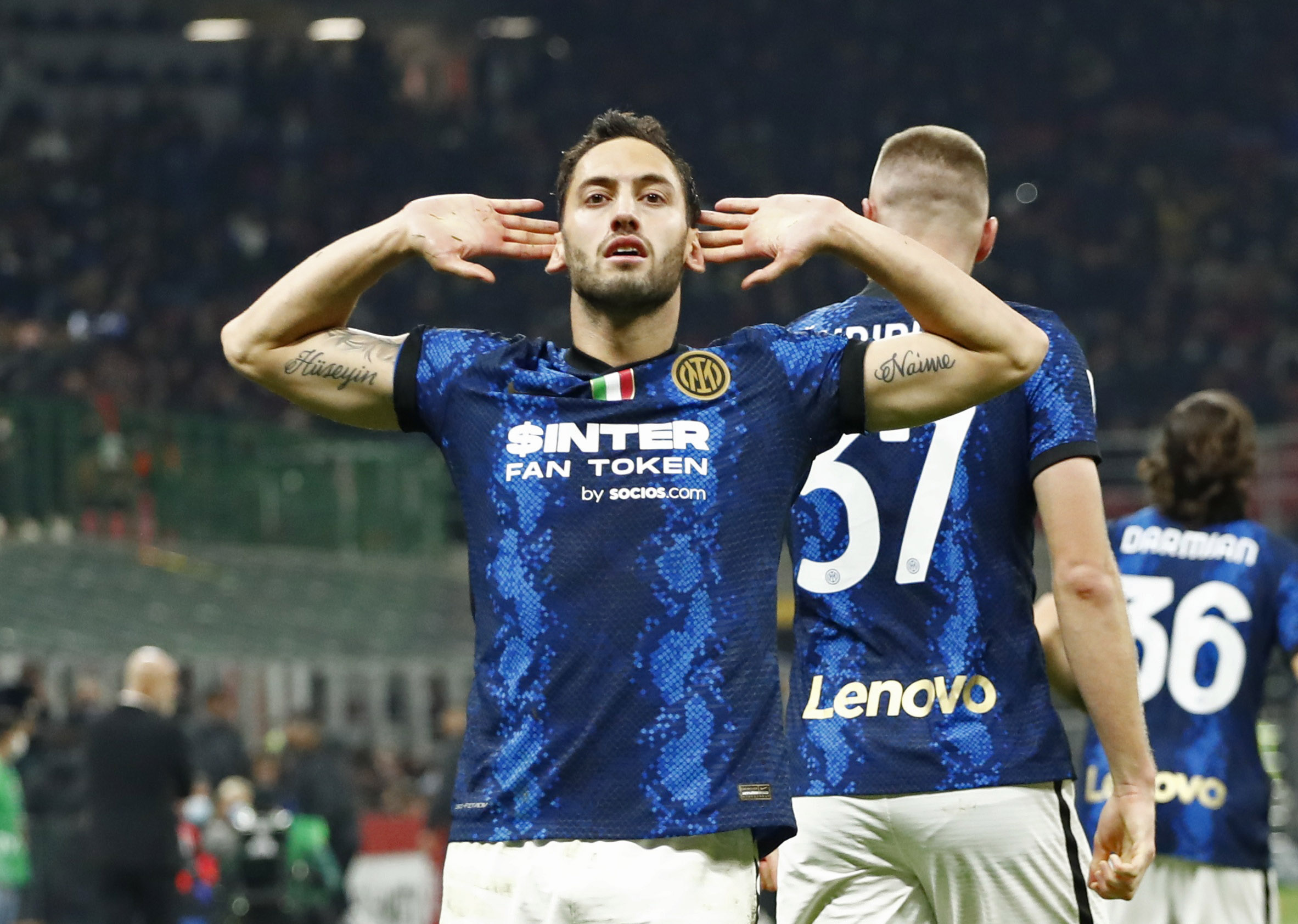 Milan-Inter derbisine Hakan Çalhanoğlu damgasını vurdu