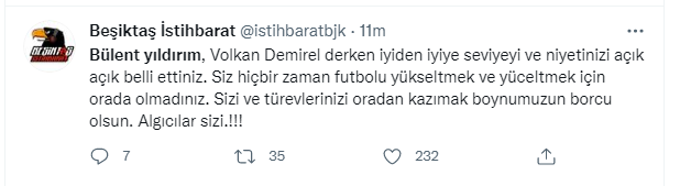 Beşiktaşlı taraftarlardan Katarlı yayıncıya Bülent Yıldırım tepkisi