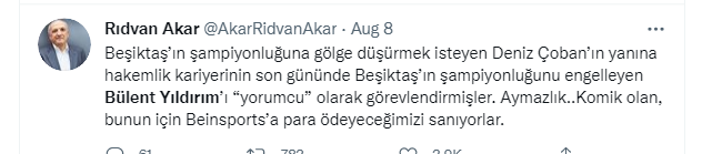 Beşiktaşlı taraftarlardan Katarlı yayıncıya Bülent Yıldırım tepkisi