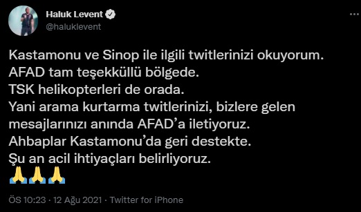 Ünlü isimlerden sel felaketi tepkisi: 'Gördüğümüzden çok daha büyük'