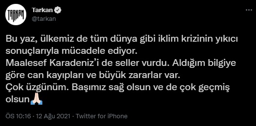 Ünlü isimlerden sel felaketi tepkisi: 'Gördüğümüzden çok daha büyük'