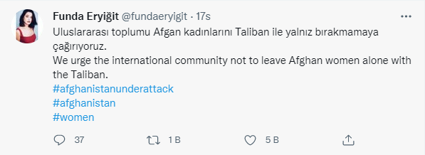 Sanatçılardan Afgan kadınları için çağrı