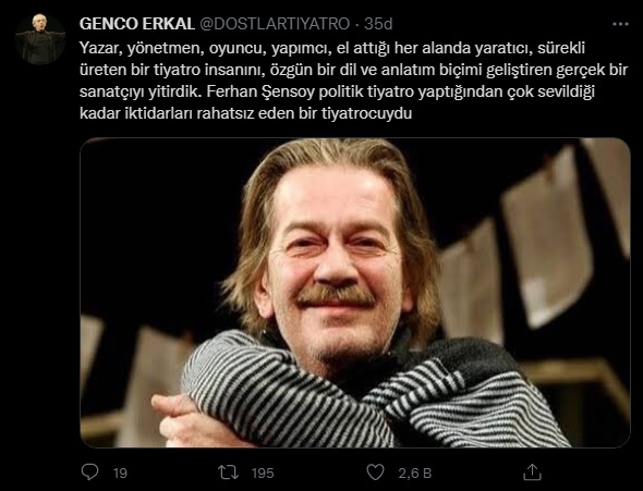 Ünlü isimlerden Ferhan Şensoy'a veda paylaşımları