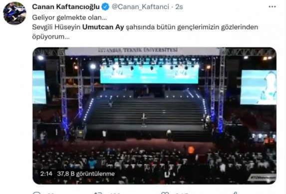 İTÜ Birincisi Hüseyin Umutcan Ay'ın konuşması gündem oldu