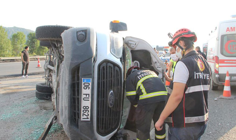 Düzce TEM otoyolunda feci kaza: 8 yaralı