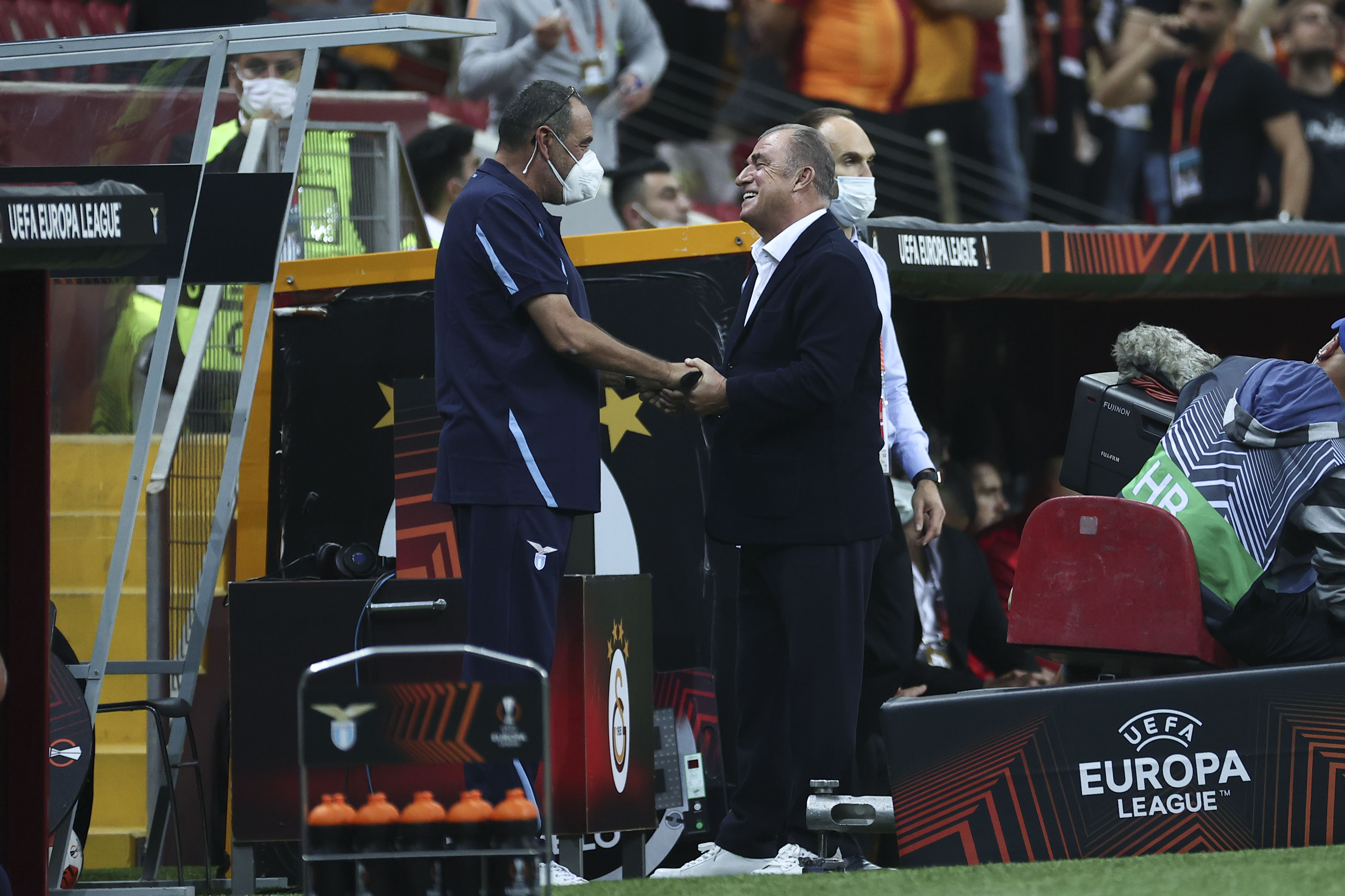 Maurizio Sarri ile Fatih Terim'in diyaloğu dikkat çekti