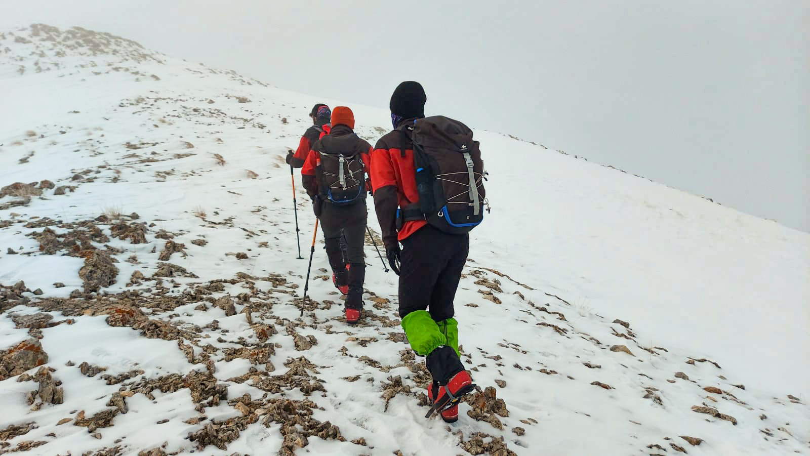 Eksi 25 derece soğukta Artos Dağı'na tırmandılar