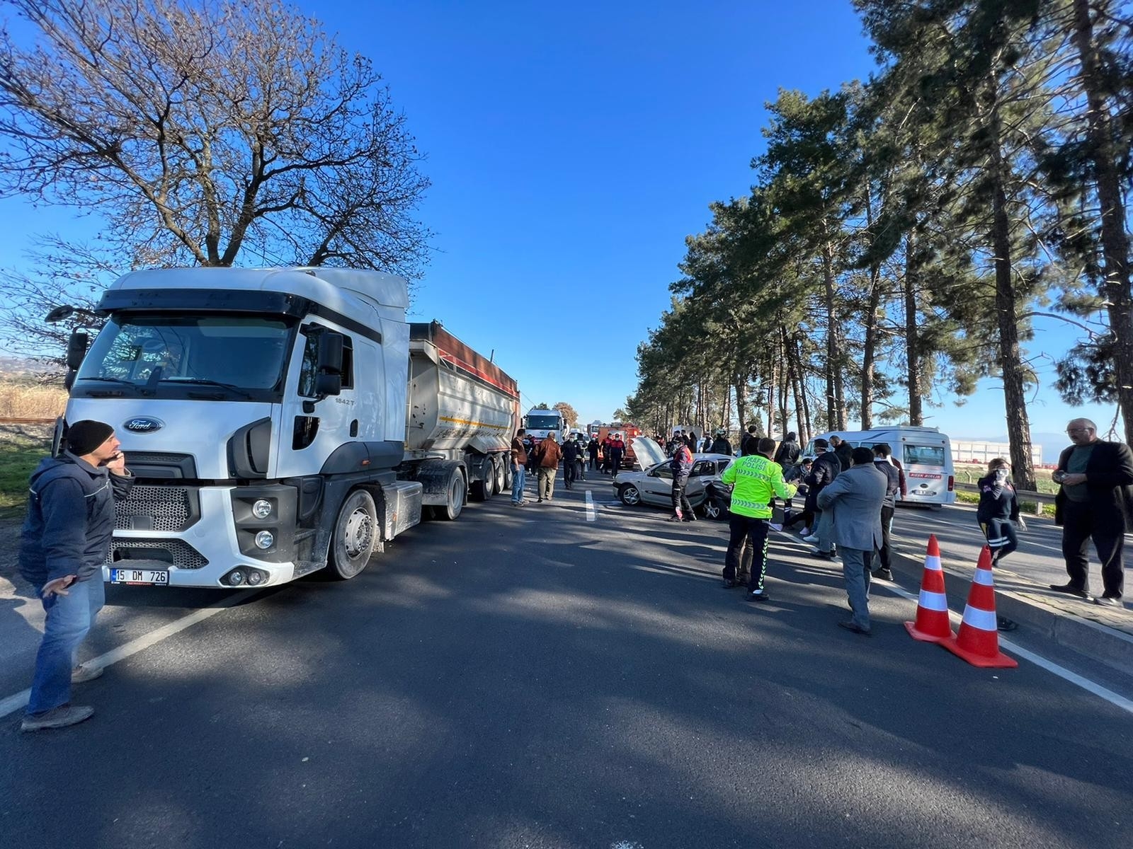 Aydın'da zincirleme trafik kazası: 10 yaralı