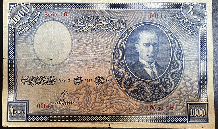 Türkiye'nin en değerli banknotu satışa çıkarıldı