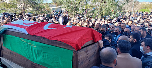 Halil Falyalı'nın cenazesinden dikkat çeken kareler