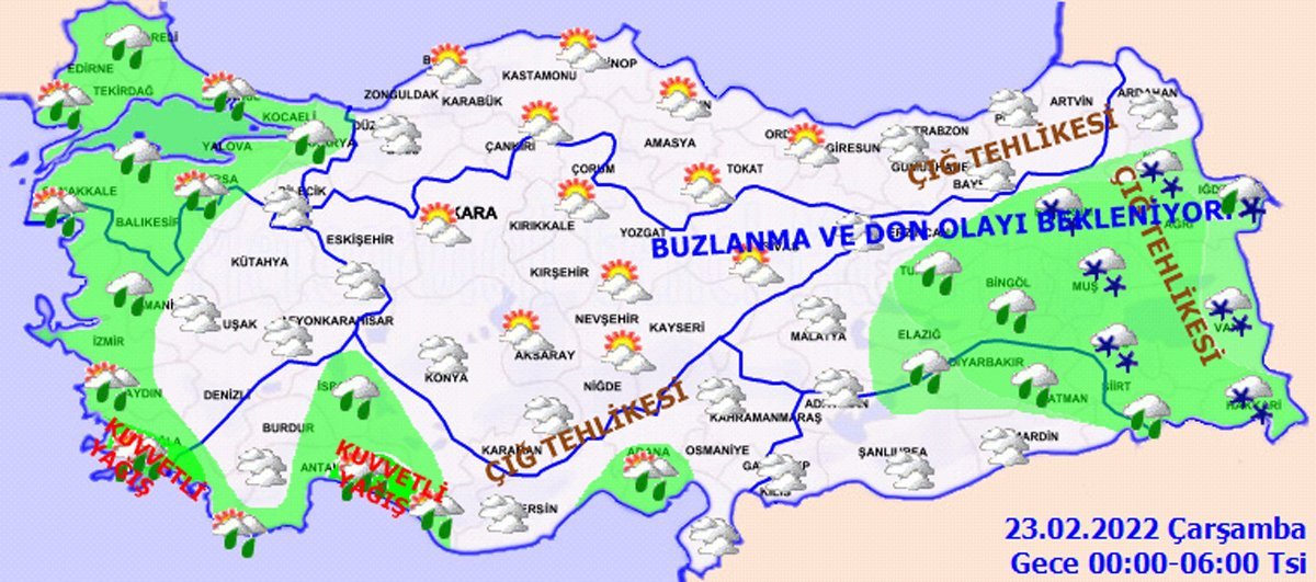 Meteoroloji Genel Müdürlüğü, İstanbul ve birçok kent için uyardı