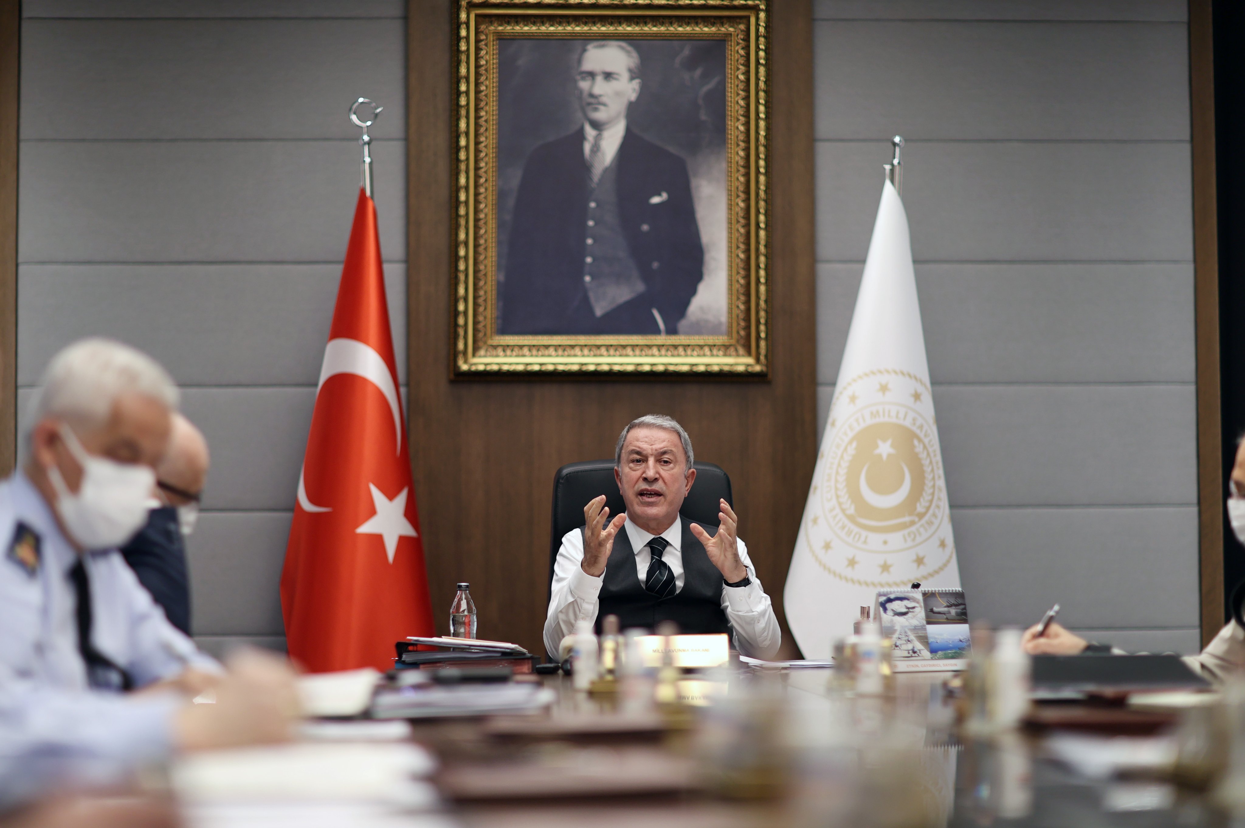 Bakan Hulusi Akar'dan komutanlarla toplantı (28 Şubat 2022)