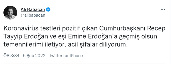 Muhalefet liderlerinden Erdoğan'a geçmiş olsun mesajı