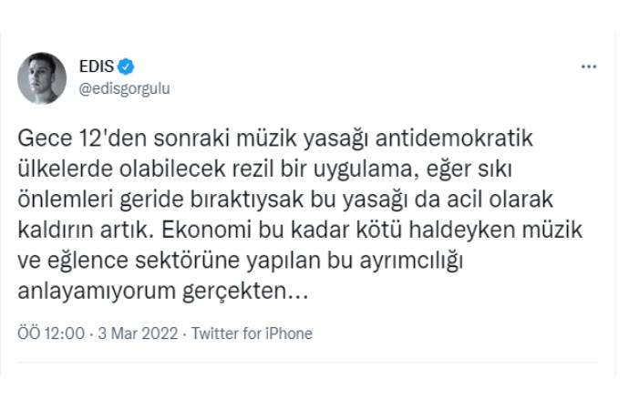 Ünlü isimlerden 'müzik yasağı' tepkileri: 'Tamamen ideolojik ve gerici bir uygulama'