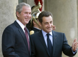 Bush, Sarkozy ve Barosso görüşmesi