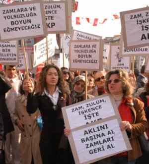 CHP'lilerden zam protestosu