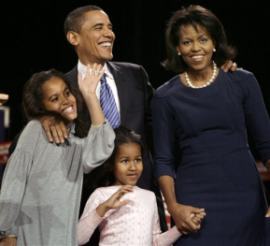 Obama'nın kızları Beyaz Saray'da