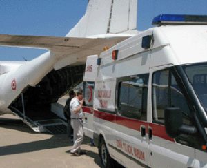 İlk hava ambulansı