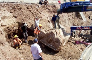 Tünel inşaatındaki tarihi eser