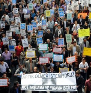 İstanbul'da protesto