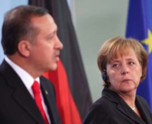 Erdoğan, Merkel ile görüştü