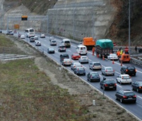 Tatilciler dönüş yolunda