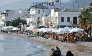 Bodrum'da sıcak hava