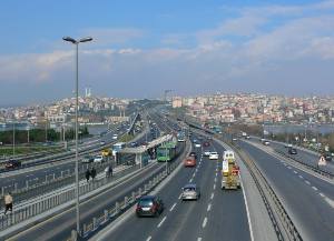 Haliç Metro Köprüsü inşaatı