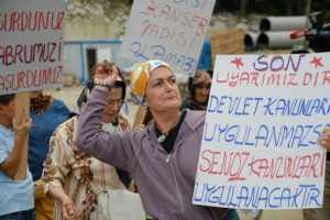 Rize'de HES protestosu