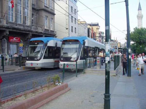 Tramvay seferi aksadı