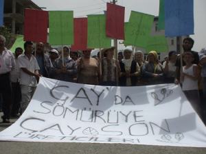 Çay fabrikasına protesto