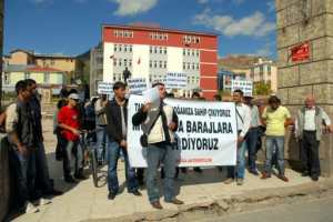 Tunceli'de barajlara karşı eylem