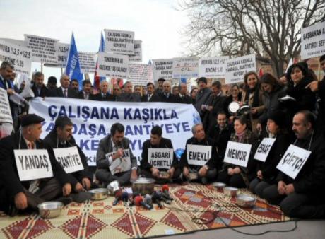 İstanbul'da memur eylemi