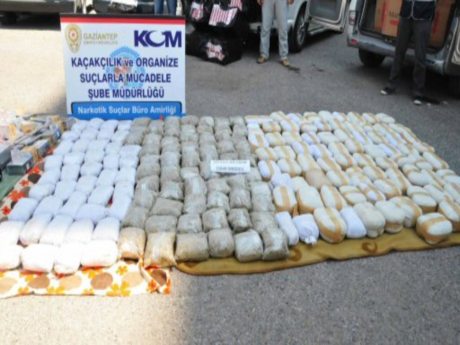 44 kilo esrar yakalandı