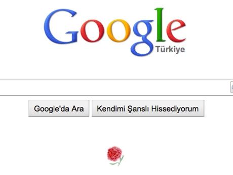 Google, Ata'yı karanfille anıyor (10.11.2010)