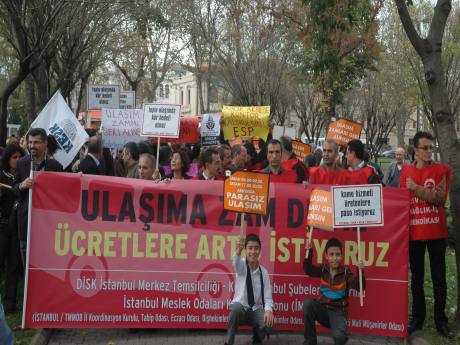 İstanbul'da ulaşım protestosu