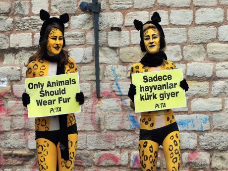 PETA'dan Taksim'de eylem