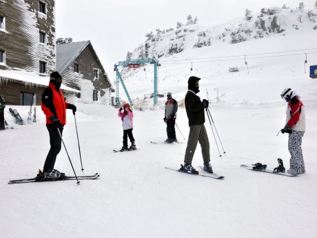 Erzurum'da kar sevinci